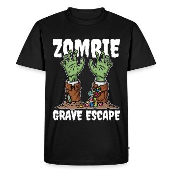 ZOMBIE_GRAVE_ESCAPE - Men's Premium Organic T-Shirt - black - Front - Nico (187cm)