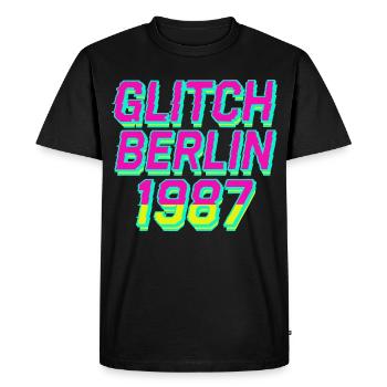Glitch, Berlin 1987 - Men's Premium Organic T-Shirt - black - Front - Nico (187cm)