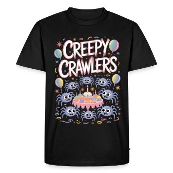 Conception de fête Creepy Crawlers - T-shirt Premium bio Homme - noir - Devant - Nico (187cm)
