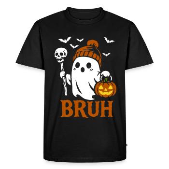 Ghost Broth, Halloween Party Costume - Pumpkin - Men's Premium Organic T-Shirt - black - Front - Nico (187cm)