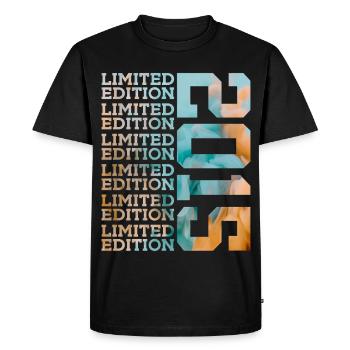 ÉDITION LIMITÉE 2015 11 ANS 11E ANNIVERSAIRE - T-shirt Premium bio Homme - noir - Devant - Nico (187cm)