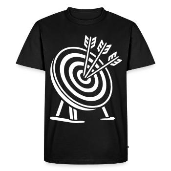 Les archers de tir à l'arc ont atteint leur objectif - T-shirt Premium bio Homme - noir - Devant - Nico (187cm)