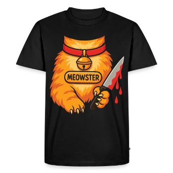 Humour Costume Halloween Chat - T-shirt Premium bio Homme - noir - Devant - Nico (187cm)