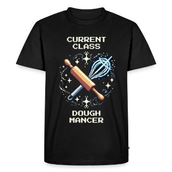 Classe : Doughmancer | Humour sur la fabrication du pain - T-shirt Premium bio Homme - noir - Devant - Nico (187cm)