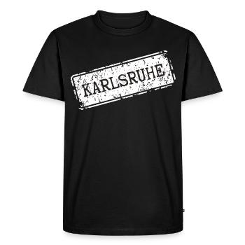 Karlsruhe - T-shirt Premium bio Homme - noir - Devant - Nico (187cm)