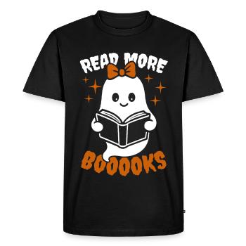 Fille fantôme Lire plus de livres - Costume d'Halloween - T-shirt Premium bio Homme - noir - Devant - Nico (187cm)