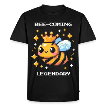 En route vers la légende | Abeilles et apiculteurs - T-shirt Premium bio Homme - noir - Devant - Nico (187cm)