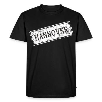 Hanover Design on Clothing - Men's Premium Organic T-Shirt - black - Front - Nico (187cm)