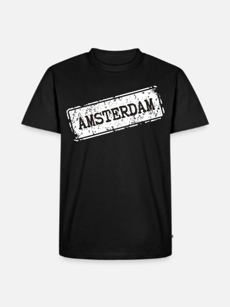 Amsterdam Street Style - Men's Premium Organic T-Shirt - black