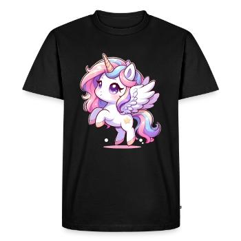 Licorne magique - T-shirt Premium bio Homme - noir - Devant - Nico (187cm)