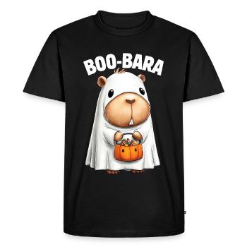 Capybara en costume d'Halloween - T-shirt Premium bio Homme - noir - Devant - Nico (187cm)