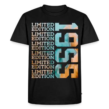 LIMITED EDITION 1955 71 YEARS 71ST BIRTHDAY - Men's Premium Organic T-Shirt - black - Front - Nico (187cm)