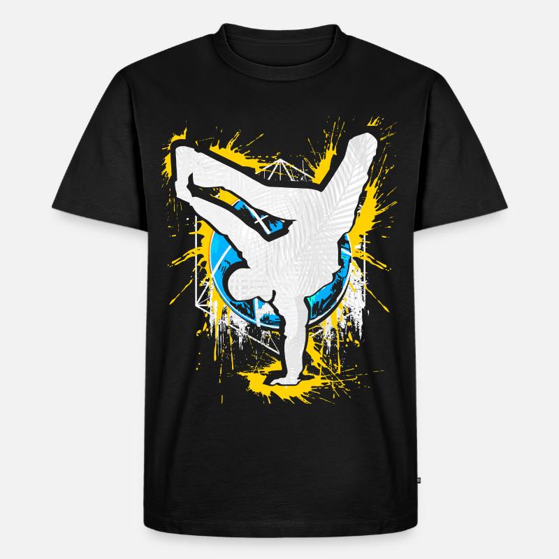 Breakdance Handstand Bboy - B-Boying Breakdancer - T-shirt Premium bio Homme - noir