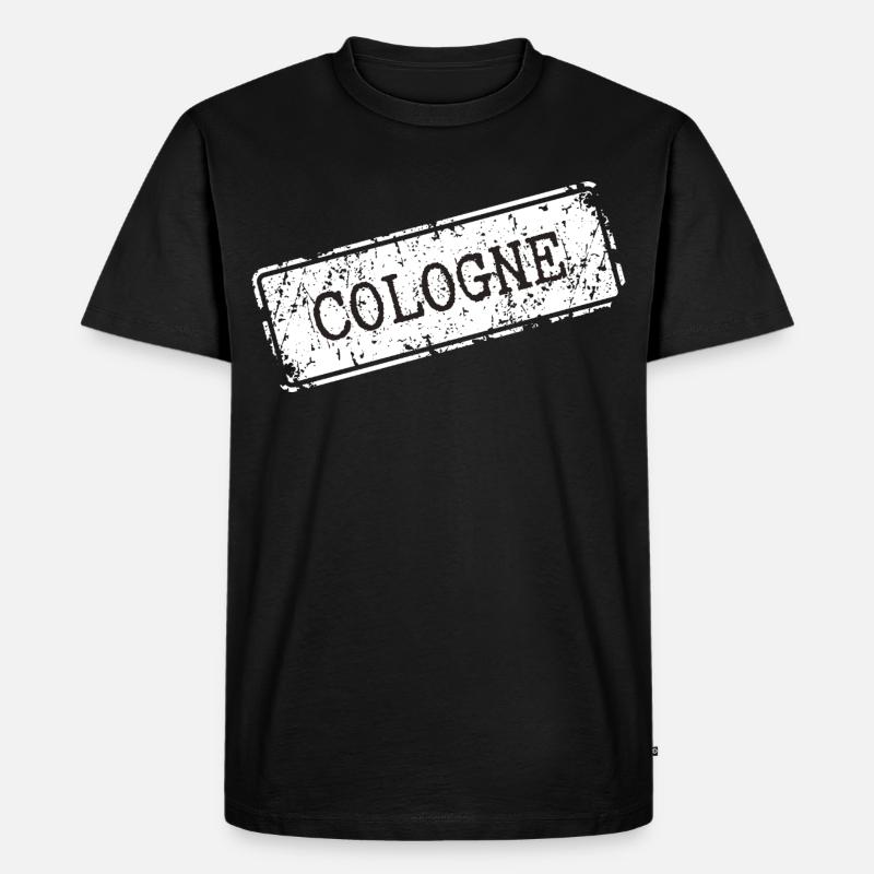 Cologne - Männer Premium Bio T-Shirt - Schwarz