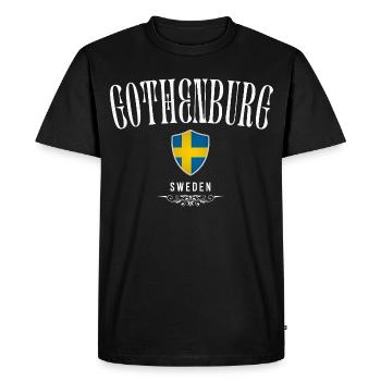 Maître Göteborg, Göteborg, Suède - T-shirt Premium bio Homme - noir - Devant - Nico (187cm)