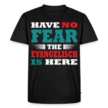 N’ayez crainte, l’Evangele est là Tenue - T-shirt Premium bio Homme - noir - Devant - Nico (187cm)