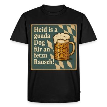 Fête folklorique bavaroise Fête de la bière d'octobre - T-shirt Premium bio Homme - noir - Devant - Nico (187cm)