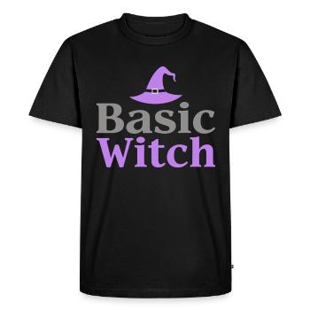 Citation de base de la sorcière Halloween - T-shirt Premium bio Homme - noir - Devant - Nico (187cm)