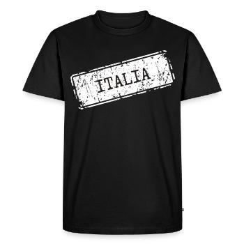 Italia - T-shirt Premium bio Homme - noir - Devant - Nico (187cm)