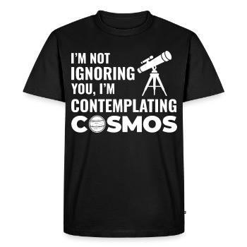 Astronomy Solar System Design  - Men's Premium Organic T-Shirt - black - Front - Nico (187cm)