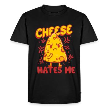 Lactose intolerance Lactose intolerant - Men's Premium Organic T-Shirt - black - Front - Nico (187cm)