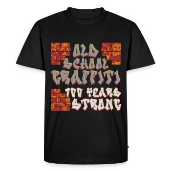 Pétroglyphes Pétroglyphes Pictogrammes - T-shirt Premium bio Homme - noir - Devant - Nico (187cm)