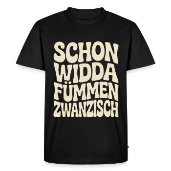 Widda Fümmen Zwanzisch fête déjà ses 50 ans - T-shirt Premium bio Homme - noir - Devant - Nico (187cm)