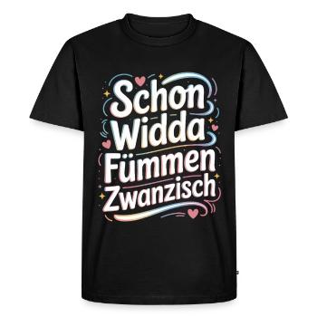 Widda Fümmen Zwanzisch fête déjà ses 50 ans - T-shirt Premium bio Homme - noir - Devant - Nico (187cm)