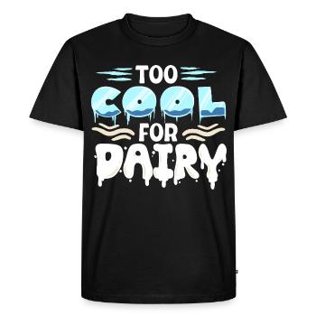 Lactose intolerance Lactose intolerant - Men's Premium Organic T-Shirt - black - Front - Nico (187cm)