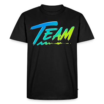 Team - Men's Premium Organic T-Shirt - black - Front - Nico (187cm)