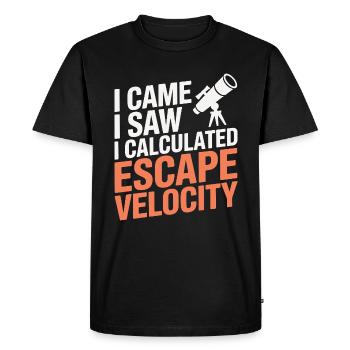  Solar System Space Art  - Men's Premium Organic T-Shirt - black - Front - Nico (187cm)