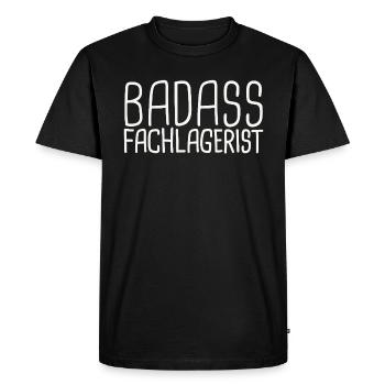 Warehouse clerk Badass - Men's Premium Organic T-Shirt - black - Front - Nico (187cm)