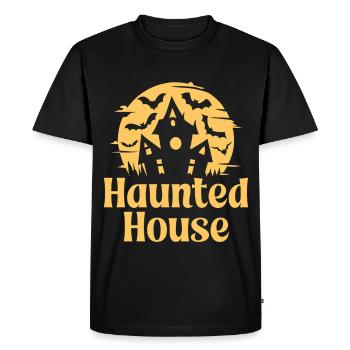 maison hantée - T-shirt Premium bio Homme - noir - Devant - Nico (187cm)