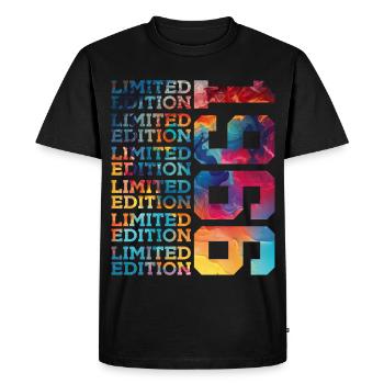 LIMITED EDITION 1966 60 YEARS 60TH BIRTHDAY - Men's Premium Organic T-Shirt - black - Front - Nico (187cm)