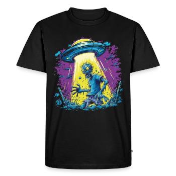 Zombie OVNI - T-shirt Premium bio Homme - noir - Devant - Nico (187cm)
