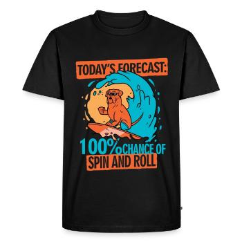 Bodyboarding Bodyboarder Spin And Roll - Men's Premium Organic T-Shirt - black - Front - Nico (187cm)