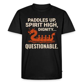 Équipage de course de bateaux-dragons - T-shirt Premium bio Homme - noir - Devant - Nico (187cm)