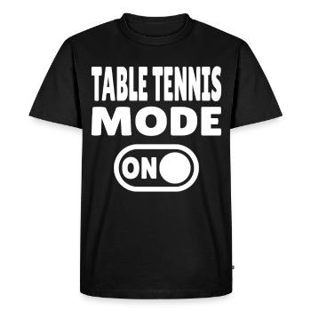 Mode Tennis de Table activé – Ping PondeONBW - T-shirt Premium bio Homme - noir - Devant - Nico (187cm)