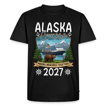 Alaska Cruise Souvenir Design - Men's Premium Organic T-Shirt - black - Front - Nico (187cm)
