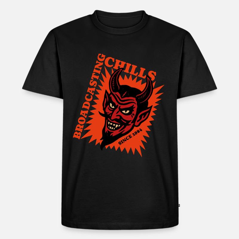 Broadcasting Chills - Devil - Teufel - Men's Premium Organic T-Shirt - black