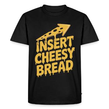 Fromage Bâtonnet de fromage Toast au fromage - T-shirt Premium bio Homme - noir - Devant - Nico (187cm)