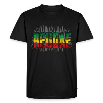 Conception de symboles reggae - T-shirt Premium bio Homme - noir - Devant - Nico (187cm)