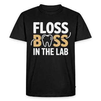 Précision du prothésiste dentaire - T-shirt Premium bio Homme - noir - Devant - Nico (187cm)