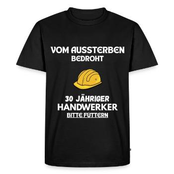 T-shirt drôle d’artisan pour le 30e anniversaire - T-shirt Premium bio Homme - noir - Devant - Nico (187cm)