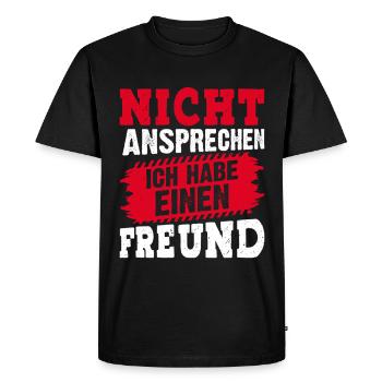 Malle DO NOT TALK Mallorca Party Funny - Men's Premium Organic T-Shirt - black - Front - Nico (187cm)