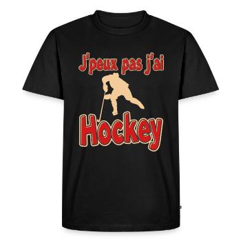 Impossible Hockey: Frozen Challenge - Men's Premium Organic T-Shirt - black - Front - Nico (187cm)