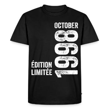Legends October 1998 Vintage October 1998 Retro - Men's Premium Organic T-Shirt - black - Front - Nico (187cm)