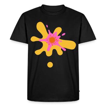 Conception artistique d’explosion de couleurs - T-shirt Premium bio Homme - noir - Devant - Nico (187cm)