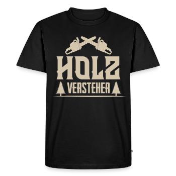 lumberjack - Men's Premium Organic T-Shirt - black - Front - Nico (187cm)