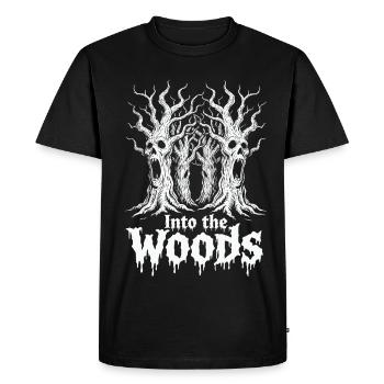 Dans les bois Rêve des morts - T-shirt Premium bio Homme - noir - Devant - Nico (187cm)